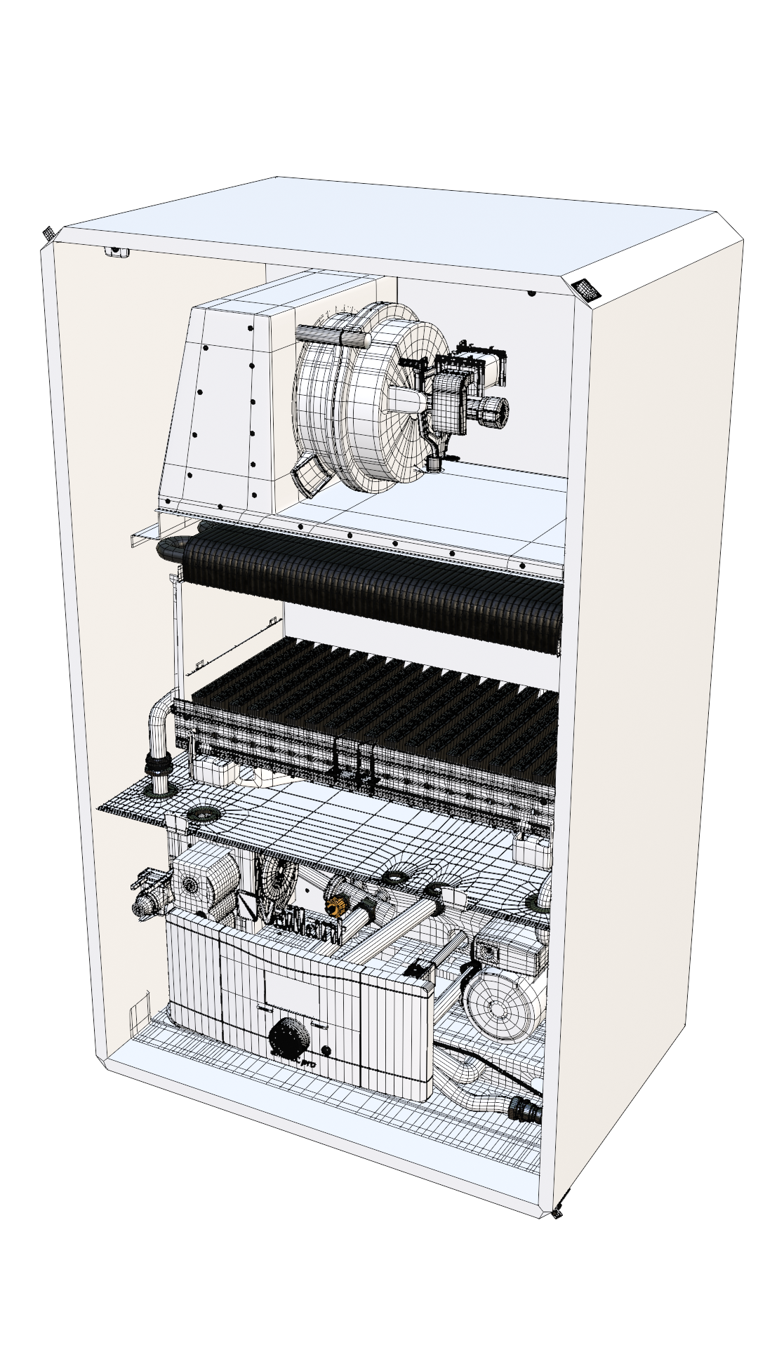 Vaillant boiler wireframe model